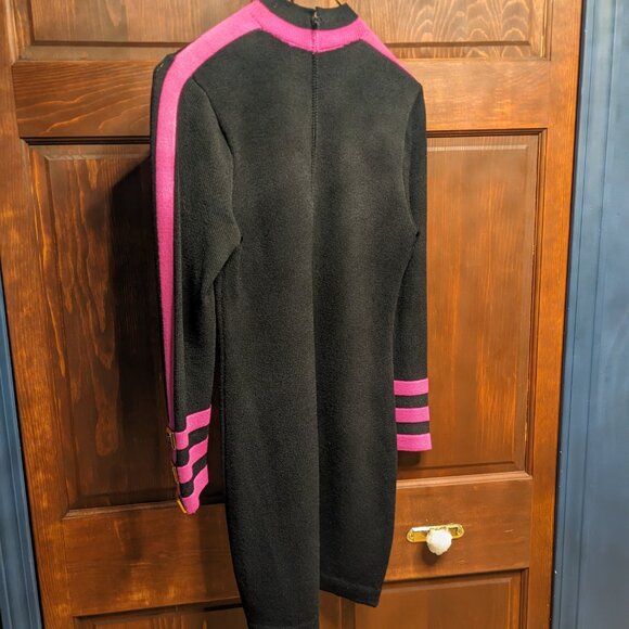 High End Designer Dress - Black & Pink - Picture 7 of 7